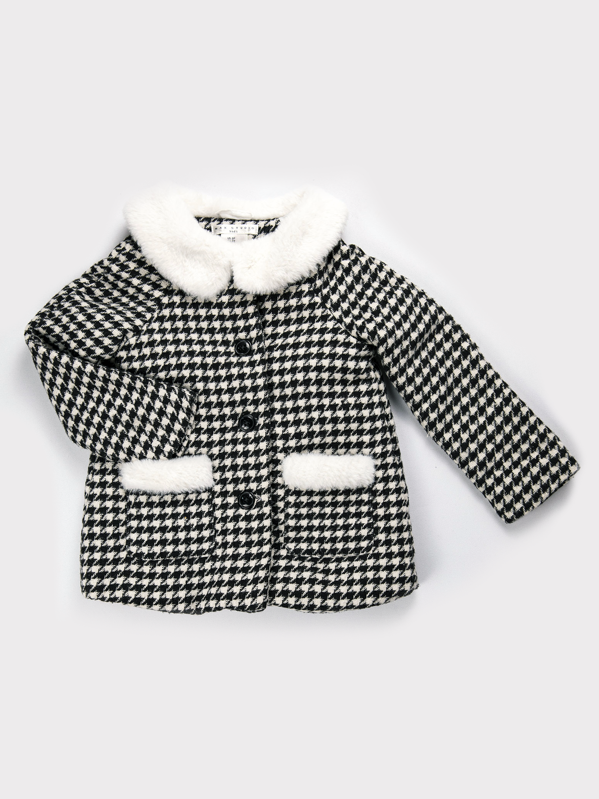 Max Studio Plaid Coat