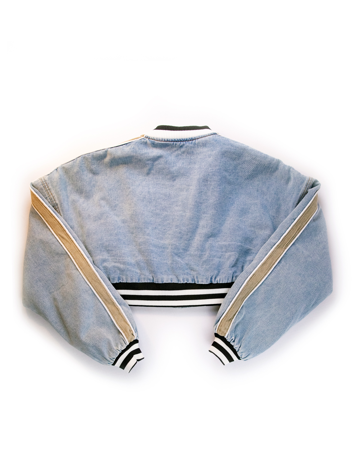 Fashion Nova Los Angeles Denim Bomber Jacket